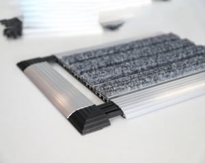 Нескользящая грязеотталкивающая Ловушка с высоким эффектом очистки, привлекательный металлический напольный входной дверной коврик для наружной и внутренней двери, коврики для входной двери - Product Image 4