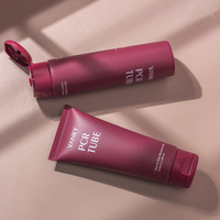 Tubes en plastique à presser doux 100ml, crème BB rouge mat, crème pour les mains, Tube nettoyant pour le visage, pour cosmétique avec couvercle rabattable