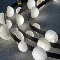 Lustre suspendu en albâtre LED, design minimaliste moderne, pour salle à manger, salon, décoration de la maison, OEM