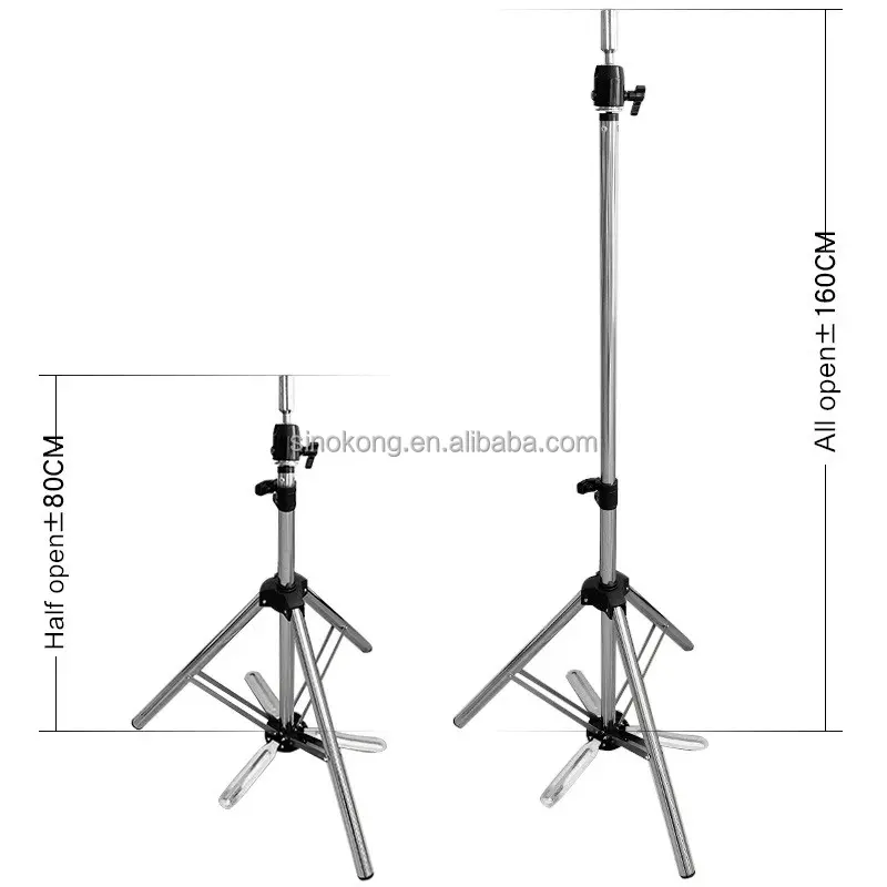 도매 스틸 조절 삼각대 스탠드 마네킹 헤드 삼각대