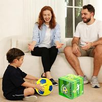 Ballon de football silencieux en mousse sans air de 8 pouces pour entraînement en salle, frappes et rebond réaliste, pratique silencieuse