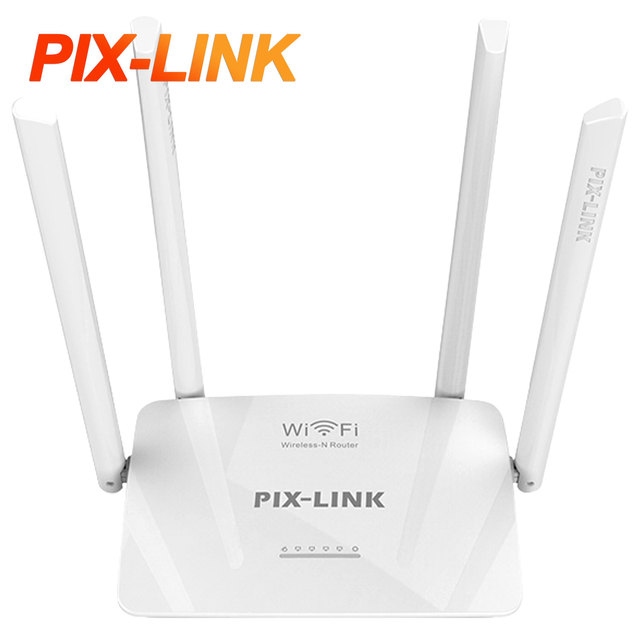 Hot Selling PIX-LINK -WR08 300M Wireless-N Dual Band WiFi Router with 4 LAN Ports for Home Office Use