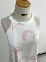 Vente en gros de robes décontractées pour femmes, robes mini en mousseline de soie à imprimé, sans bretelles, basiques, mignonnes, personnalisées, de qualité supérieure
