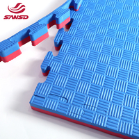 Tapis de sol en mousse EVA emboîtables personnalisables 100x100cm, 1.2cm 2cm, antidérapants, pour exercices, entraînement, salle de sport à domicile, Taekwondo