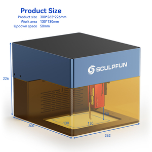 <span class=keywords><strong>SCULPFUN</strong></span> ICube 10W, Mini Grabador Láser Portátil para Bricolaje, Corte y Grabado Láser de Escritorio para Tazas - Product Image 6