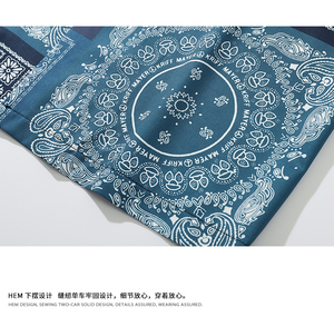 Fournisseur d'usine Chemises à manches courtes de style hawaïen à <span class=keywords><strong>fleurs</strong></span> de cajou <span class=keywords><strong>pour</strong></span> hommes - Product Image 6