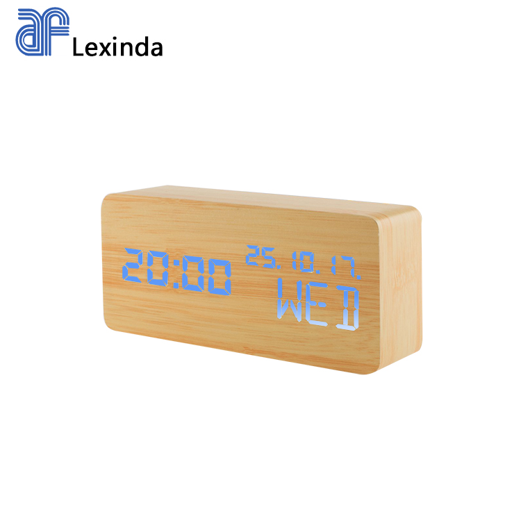 Madera/Negro/Blanco/marrón + luz LED azul