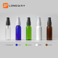 Bouteille à bec d'oiseau à épaulement plat personnalisée de 30ml Bouteille de lotion en plastique PET Bouteille d'essence Emballage cosmétique