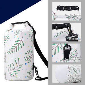 ถุงกันน้ำ5L PVC แบบลอยน้ำได้พร้อมใบปาล์มดีไซน์สำหรับพายเรือและตั้งแคมป์ในฤดูร้อน - Product Image 5