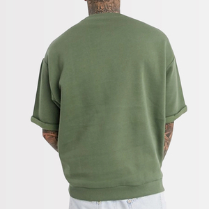 T-shirts pour hommes de haute qualité, design uni, épaules tombantes, 100% coton, t-shirt oversize, fabricant de t-shirts vierges - Product Image 2