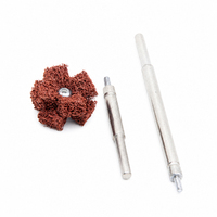 Outils abrasifs : Roue de polissage croisée avec tige pour l'application de polissage des rainures d'angle et des surfaces de contour