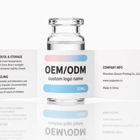 Étiquettes de bouteilles en papier mat résistantes à l'huile personnalisées - Autocollants en rouleau auto-adhésifs OEM ODM pour sérum cosmétique