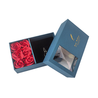 Boîte-cadeau de luxe pour la Saint-Valentin, la fête des mères, coffret de bijoux, boîte et sac avec fenêtre transparente