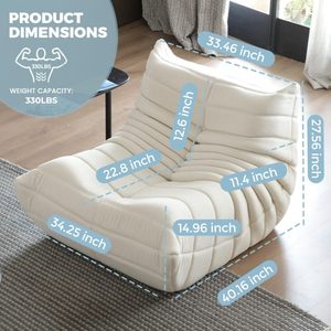 Zs008 easyhomesofa hiện đại duy nhất đi văng có thể gập lại vải phòng chờ ghế chuyển đổi Modular Sponge Recliner cho phòng khách - Product Image 3