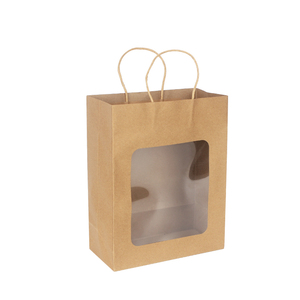 Zhigukeyoyo — <span class=keywords><strong>sac</strong></span> en papier <span class=keywords><strong>kraft</strong></span> biodégradables écologique, <span class=keywords><strong>sac</strong></span> à emporter avec fenêtre transparente - Product Image 3