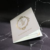 Tarjetas de Invitación de Boda de Lujo con Tapa Dura y Tarjetas de Invitación de Cumpleaños con Tapa Dura, Tarjetas de Menú Personalizadas