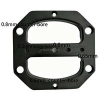 Haut-parleur professionnel en aluminium avec poignée octogonale 148/143, accessoires pour haut-parleur de scène, couvercle en aluminium mat, boîte à fond en fer