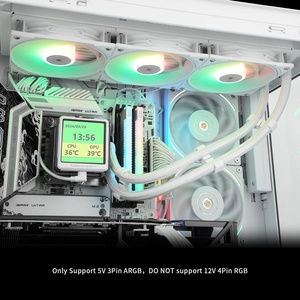 Termica destra <span class=keywords><strong>FW</strong></span> 360 ULTRA ARGB 3.95 "supporto schermo LCD gif Video da te per AM5/AM4 e LGA1700/1851 CPU AIO Cooler - Product Image 6