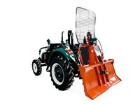 Cabrestante forestal PTO para tractores de 54-75 HP, incluye soporte para motosierra y soporte para pico.
