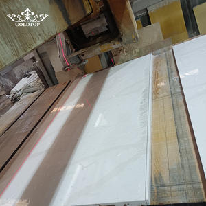 Dalles de quartz polies de luxe GOLDTOP 5059 Calacatta Paris, surfaces blanches élégantes pour comptoirs de cuisine et de salle à manger modernes - Product Image 3