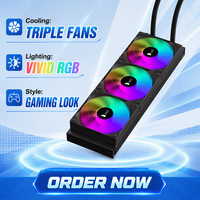 JY360-LED-B 360mm ARGB Pendingin CPU DC12V Pompa 2800RPM Pendingin Cair AIO Kebisingan Rendah