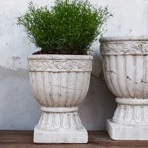 Suprimentos de jardim para decoração de interiores, vasos de flores grandes de cerâmica para decoração de varanda e plantador de terracota