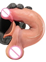 Nouveau Dildo Réaliste en Silicone Souple à Double Couche avec un Design d'Œuf Coulissant ; Disponible en Plusieurs Tailles : 7, 8, 9 et 10 Pouces.