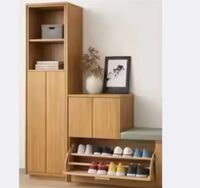 Armoire de rangement multifonctionnelle moderne en bois massif pour salon, durable, écologique, grande capacité, meubles pour la maison
