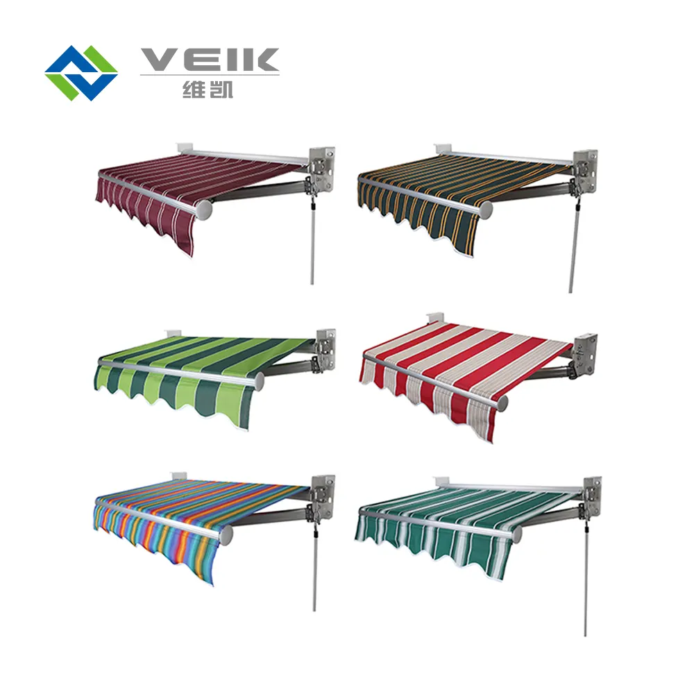 Customized factory outdoor full cassette motorized aluminium waterproof retractable awning for balcony