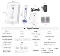 Nieuwe Aanwinst Interchangeable Massageapparaat Elektrische Derma Vibratie Stamp Apparaat Bio6 Haar Groei Hulpmiddelen