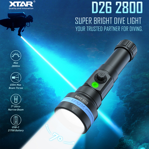 Lampe de plongée sous-marine professionnelle XTAR D26 2800lm puissante pour la chasse, la pêche et la plongée sous-marine - Product Image 2