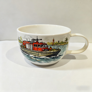 Tasse à <span class=keywords><strong>café</strong></span> en céramique personnalisée faite à la main-Motif d'avion amphibie de lutte contre les incendies-Idéal pour les cadeaux - Product Image 1