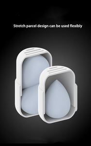 Conveniente caja de almacenamiento clásica desmontable tamaño de viaje belleza licuadora contenedor de almacenamiento caja de almacenamiento de esponja suave - Product Image 6