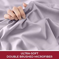 Échantillon disponible Ensemble de draps en microfibre solide super doux et facile d'entretien 4 pièces Meilleure vente Ensemble de draps de lit Couleur lilas