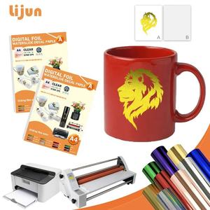 Aluminium chaud estampage feuille or rouleau métallique Laserjet Toner rouleaux réactifs argent coloré chaud feuille autocollants <span class=keywords><strong>de</strong></span> transfert d'<span class=keywords><strong>eau</strong></span> - Product Image 2