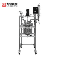 Réacteur en acier inoxydable à double paroi, chauffage électrique sous pression atmosphérique, cuve sous pression avec télécommande pour usage en laboratoire