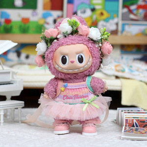 Conjunto de Dos Piezas de Ropa para Muñeca Labubu, Ropa de Primavera y Otoño para Niñas de 8 a 13 Años, Accesorios de Peluche - Product Image 1