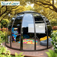 Dôme en polycarbonate rotatif de haute qualité, tente bulle, installation facile, design moderne pour café, restaurant, hôtel en plein air