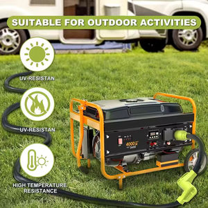 4 Prong 30 Amp 50 Amp Rv Generator Adapter Snoer L14-30P 14-50r 10 Awg Sjtw 250V Voor Rv Aanhangwagen Aanhanger 1ft Netsnoer - Product Image 6