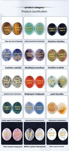 หินปาล์มแกะสลักลายภาษาอังกฤษยอดนิยม บรรเทา<span class=keywords><strong>ความ</strong></span>เครียด รูปทรงวงรี - Product Image 6