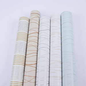 High Grade Black Gold Luxury Stripes <strong>Texture</strong> Metallic Wallpaper Roll Vinyl PVC Customized Gold Wall <strong>Paper</strong> - Product Image 1