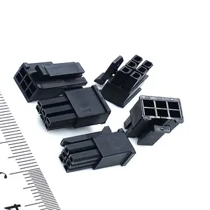 2-24pin Molex 3 Pitch Plug Connector 5557ตัวเรือนชายสีดำสายไฟตัวเชื่อมต่อ Pci