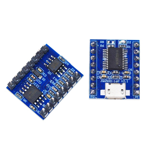 JQ6500 MP3 Player Board Voice Sound Module UART 16P 16Mbit DAC TF Card U Disk MP3 Format USB