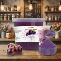 HENGZHI, fabricant, vend des boba éclatants de haute qualité pour bubble tea, saveur pêche.