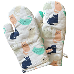 Guante de horno de panadería personalizado OEM-Imprima su diseño Guante de horno de algodón resistente al calor para uso en cocina y horneado - Product Image 6