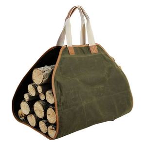 Sac de transport pour bois de chauffage en toile cirée, durable, pour cheminée, échantillon gratuit - Product Image 4