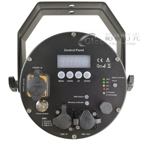 Projecteur PAR LED sans fil à piles silencieux 6x18W RGBWA+UV 6-en-1 étanche IP65 pour extérieur avec télécommande DMX