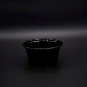 Vasos de Plástico Desechables de Alta Calidad de 2 Oz con Tapas Negras/Transparentes para Muestras de Salsas y Condimentos - Product Image 5