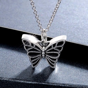 de Plata de Ley 925 joyería de la cremación Memorial <span class=keywords><strong>ceniza</strong></span> colgante mariposa urna de cenizas collar por duelo regalo regalos - Product Image 3