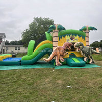 GMY Maison gonflable sur le thème des dinosaures avec toboggan Gonfiabili Maison Gonflable Nouveau design Château gonflable à vendre